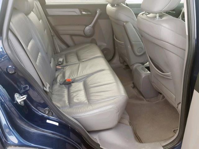 5J6RE487X9L010526 - 2009 HONDA CR-V EXL BLUE photo 6