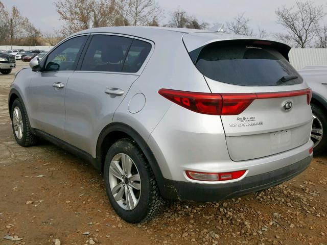 KNDPM3AC8H7097593 - 2017 KIA SPORTAGE L SILVER photo 3