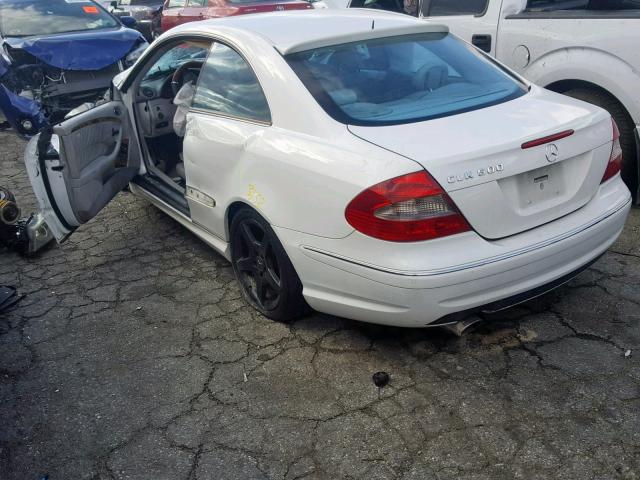 WDBTJ75J13F016289 - 2003 MERCEDES-BENZ CLK 500 WHITE photo 3