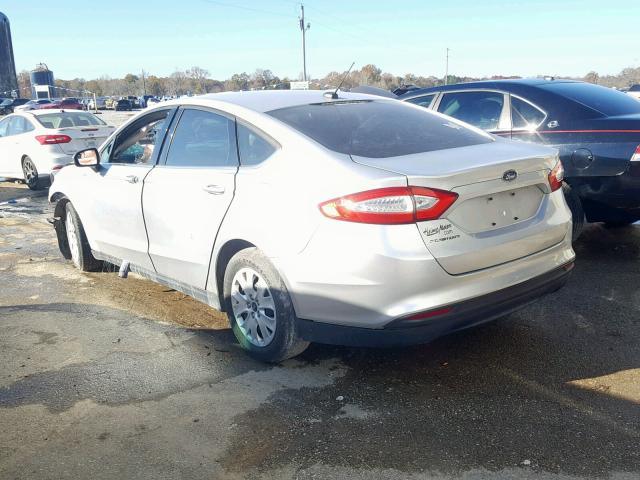 3FA6P0G71DR181839 - 2013 FORD FUSION S SILVER photo 3