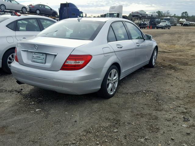 WDDGF4HB0CA618885 - 2012 MERCEDES-BENZ C 250 SILVER photo 4