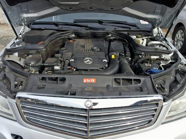 WDDGF4HB0CA618885 - 2012 MERCEDES-BENZ C 250 SILVER photo 7