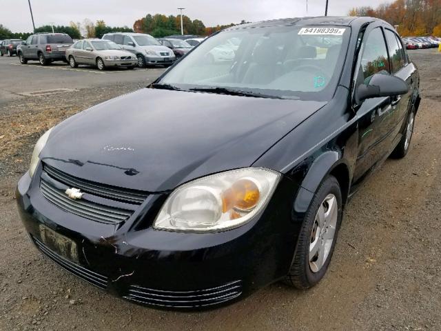 1G1AK52F057546446 - 2005 CHEVROLET COBALT BLACK photo 2