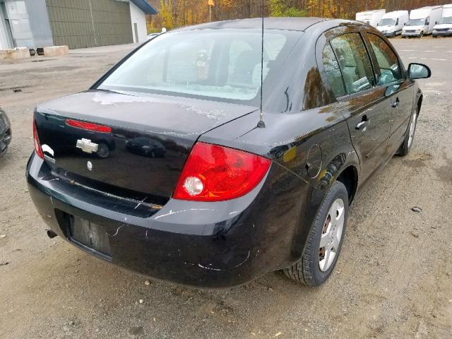 1G1AK52F057546446 - 2005 CHEVROLET COBALT BLACK photo 4