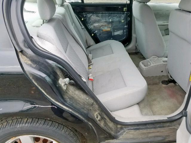 1G1AK52F057546446 - 2005 CHEVROLET COBALT BLACK photo 6