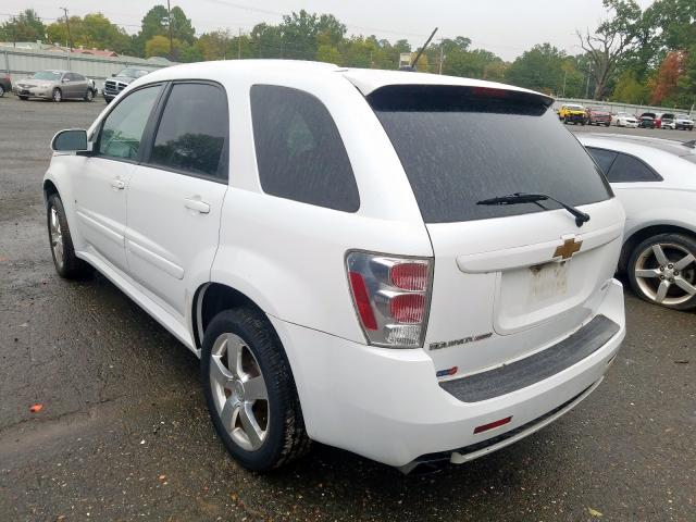 2CNDL737086037803 - 2008 CHEVROLET EQUINOX SP WHITE photo 3