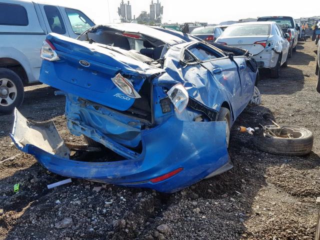 3FADP4BJ9HM110019 - 2017 FORD FIESTA SE BLUE photo 4