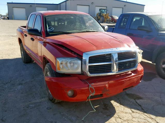 1D7HE48KX6S592995 - 2006 DODGE DAKOTA QUA RED photo 1