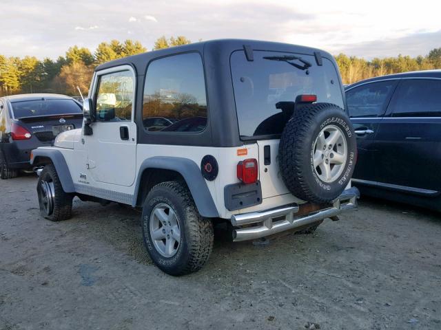 1J4FA39S96P700171 - 2006 JEEP WRANGLER X WHITE photo 3