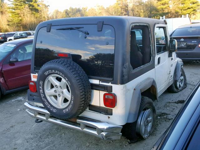 1J4FA39S96P700171 - 2006 JEEP WRANGLER X WHITE photo 4