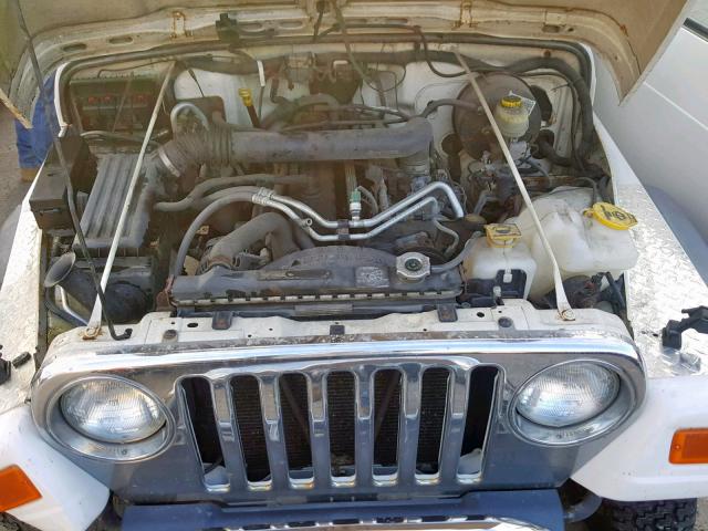 1J4FA39S96P700171 - 2006 JEEP WRANGLER X WHITE photo 7