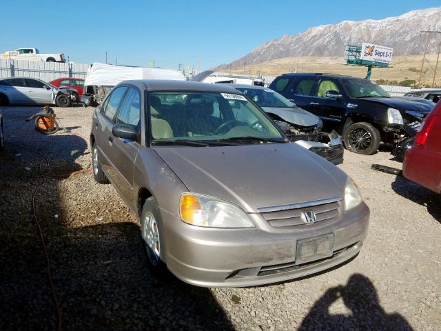 2HGES16521H612613 - 2001 HONDA CIVIC LX TAN photo 9