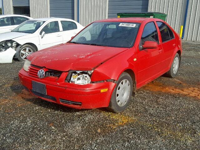 3VWRC29M8XM078305 - 1999 VOLKSWAGEN JETTA GL RED photo 2