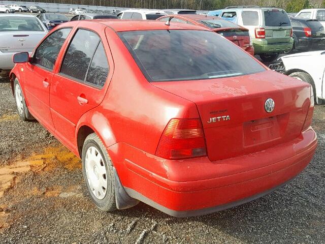 3VWRC29M8XM078305 - 1999 VOLKSWAGEN JETTA GL RED photo 3