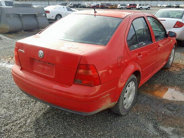 3VWRC29M8XM078305 - 1999 VOLKSWAGEN JETTA GL RED photo 4