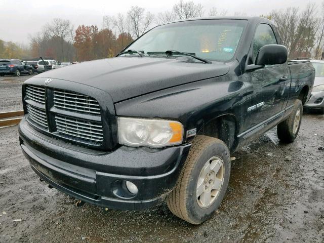 1D7HU16D35J590967 - 2005 DODGE RAM 1500 S BLACK photo 2