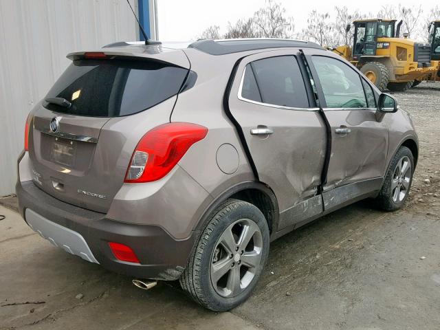 KL4CJASB8EB622513 - 2014 BUICK ENCORE BROWN photo 4