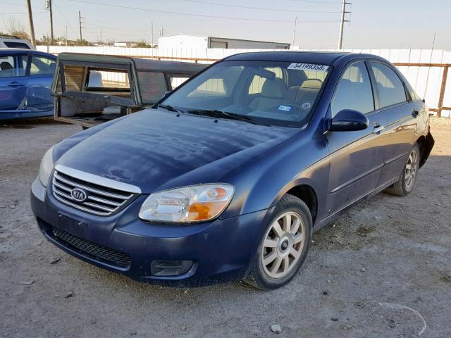 KNAFE121175448832 - 2007 KIA SPECTRA EX BLUE photo 2