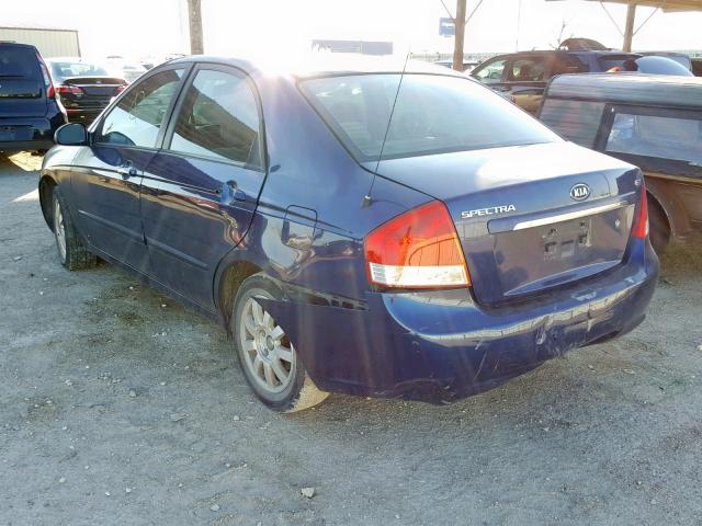 KNAFE121175448832 - 2007 KIA SPECTRA EX BLUE photo 3