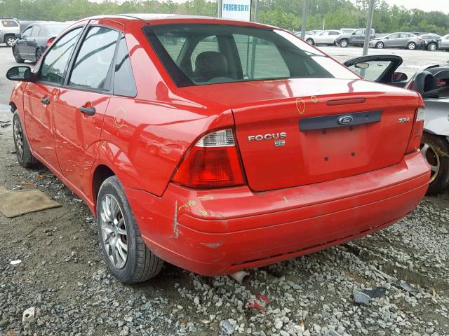 1FAFP34N45W203514 - 2005 FORD FOCUS ZX4 RED photo 3