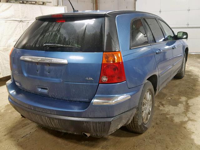 2A8GM68X07R173601 - 2007 CHRYSLER PACIFICA T BLUE photo 4