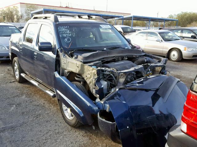 5FPYK1F48AB003946 - 2010 HONDA RIDGELINE BLUE photo 1