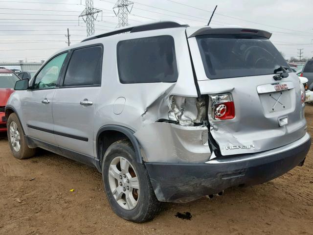 1GKEV13D99J131631 - 2009 GMC ACADIA SLE SILVER photo 3