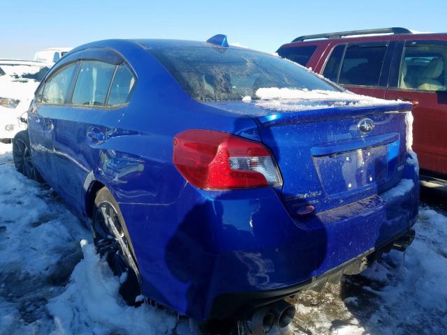 JF1VA1G66F9837669 - 2015 SUBARU WRX LIMITE BLUE photo 3