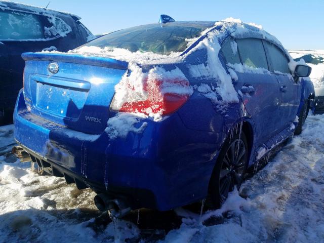 JF1VA1G66F9837669 - 2015 SUBARU WRX LIMITE BLUE photo 4