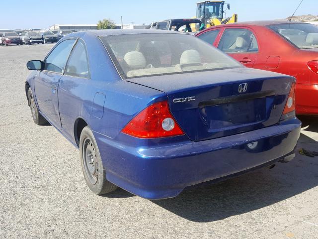 1HGEM22185L069859 - 2005 HONDA CIVIC DX V BLUE photo 3