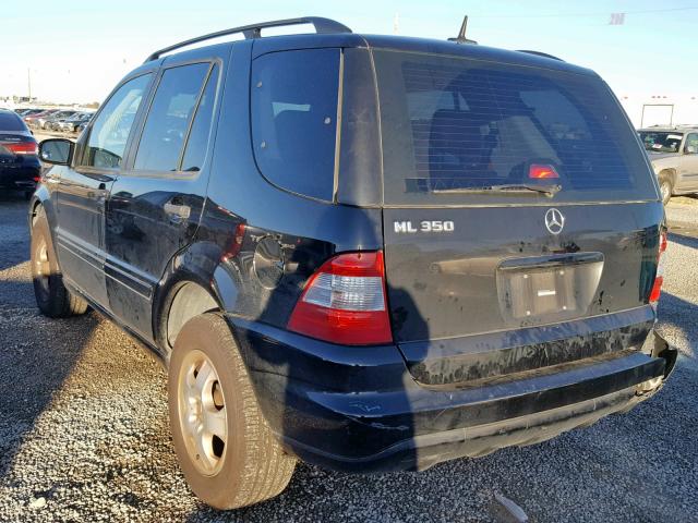 4JGAB57E74A469983 - 2004 MERCEDES-BENZ ML 350 BLACK photo 3