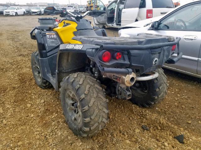 3JBLKLP11EJ000444 - 2014 CAN-AM OUTLANDER YELLOW photo 3