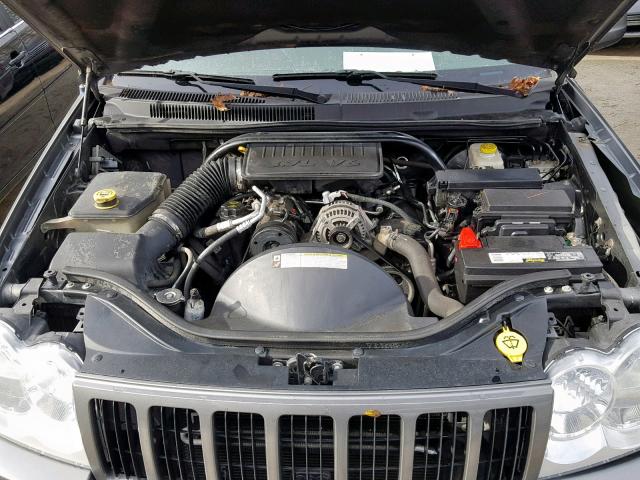 1J8GR48K17C569183 - 2007 JEEP GRAND CHER GRAY photo 7