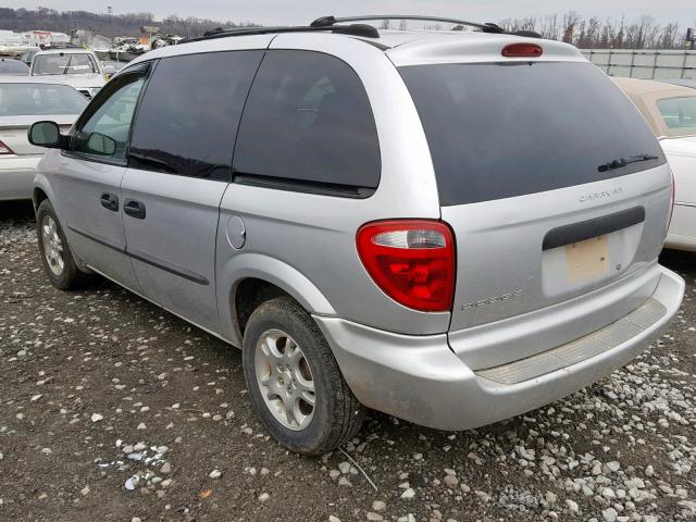 1D4GP25R03B316068 - 2003 DODGE CARAVAN SE SILVER photo 3