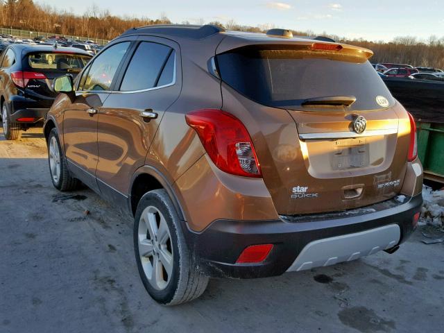 KL4CJESB7GB527001 - 2016 BUICK ENCORE BROWN photo 3