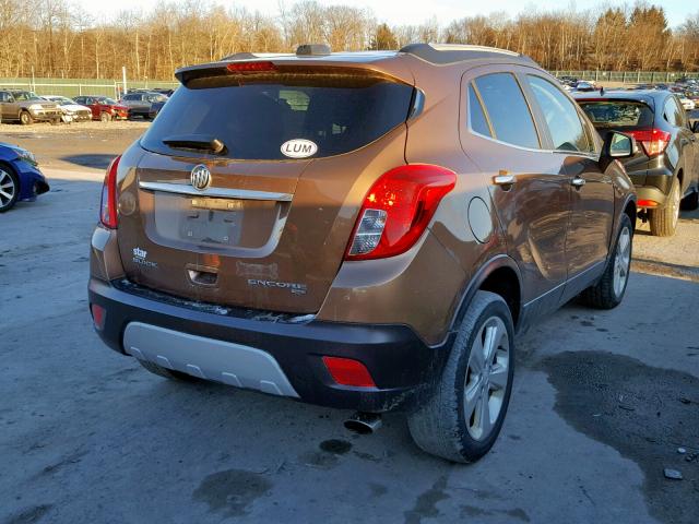 KL4CJESB7GB527001 - 2016 BUICK ENCORE BROWN photo 4