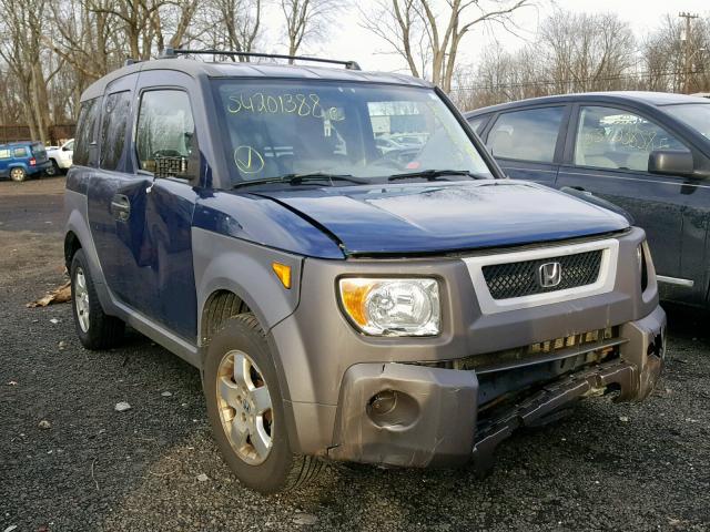 5J6YH285X3L013830 - 2003 HONDA ELEMENT EX BLUE photo 1