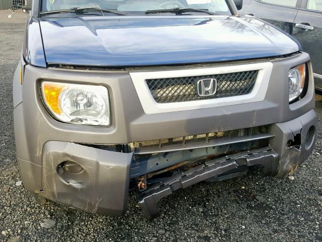 5J6YH285X3L013830 - 2003 HONDA ELEMENT EX BLUE photo 9