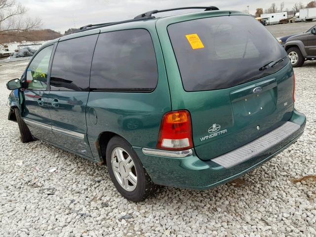 2FMZA52442BB15926 - 2002 FORD WINDSTAR S GREEN photo 3