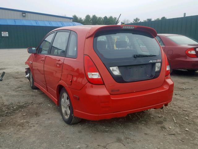 JS2RC41H725102871 - 2002 SUZUKI AERIO SX RED photo 3