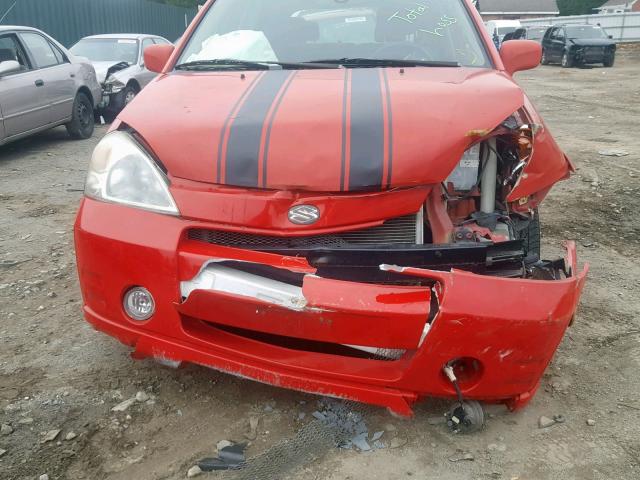 JS2RC41H725102871 - 2002 SUZUKI AERIO SX RED photo 9