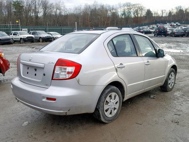 JS2YC5A22A6303986 - 2010 SUZUKI SX4 LE SILVER photo 4