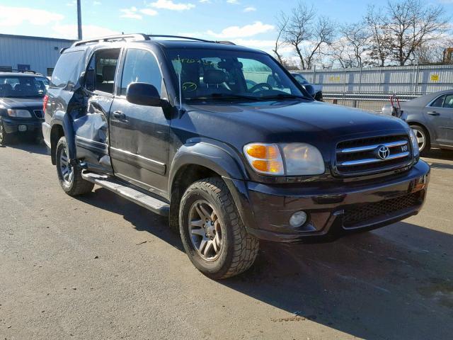 5TDBT48A23S192253 - 2003 TOYOTA SEQUOIA LI BLACK photo 1