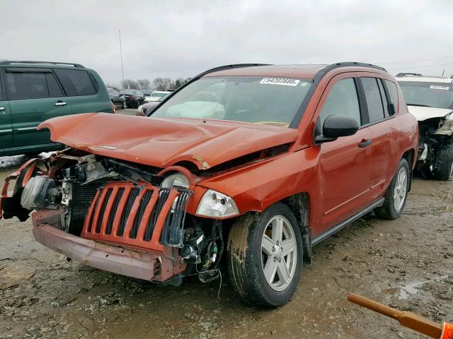 1J8FT47W78D787917 - 2008 JEEP COMPASS SP 红色 照片 2