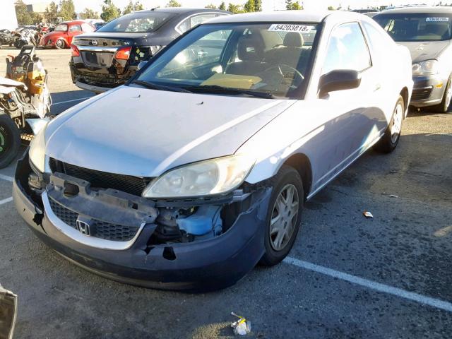 1HGEM22115L020857 - 2005 HONDA CIVIC DX V SILVER photo 2