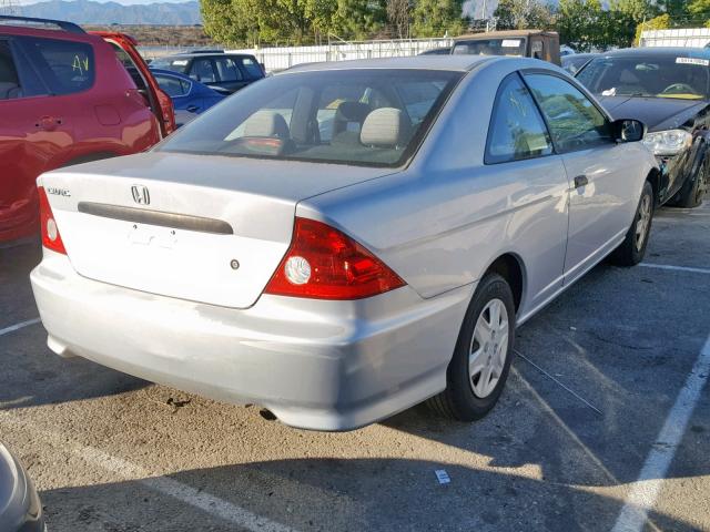 1HGEM22115L020857 - 2005 HONDA CIVIC DX V SILVER photo 4