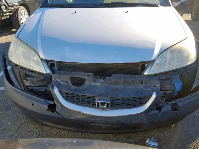 1HGEM22115L020857 - 2005 HONDA CIVIC DX V SILVER photo 9