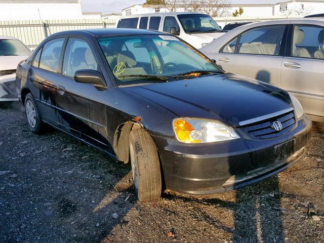 2HGES16583H500093 - 2003 HONDA CIVIC LX BLACK photo 1