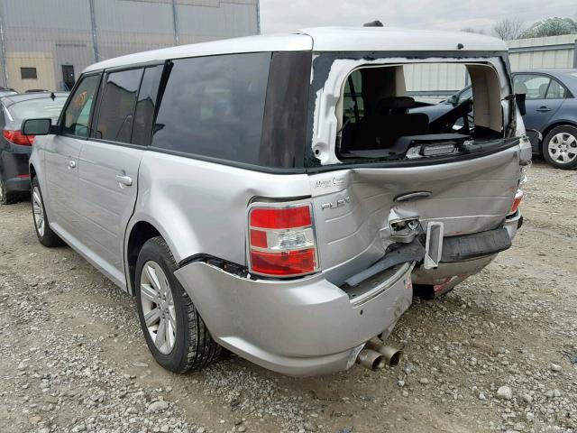 2FMGK5BC3BBD03574 - 2011 FORD FLEX SE SILVER photo 3