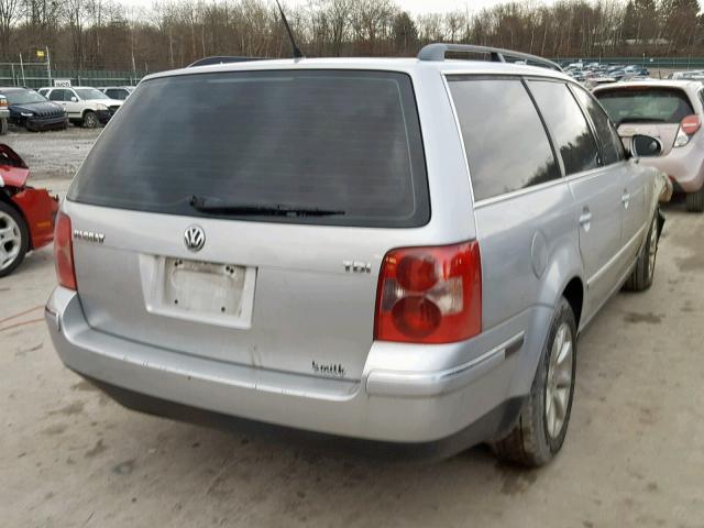 WVWVE63B74E273050 - 2004 VOLKSWAGEN PASSAT GLS SILVER photo 4